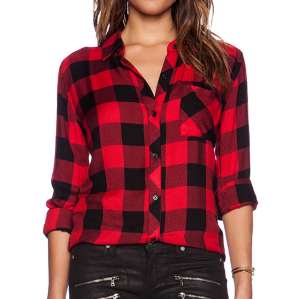Rails plaid shirts xs